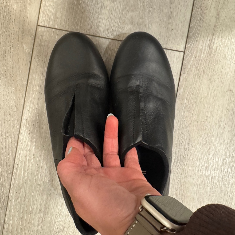 Bloch Tap Shoes Black Leather Slip-On Women's